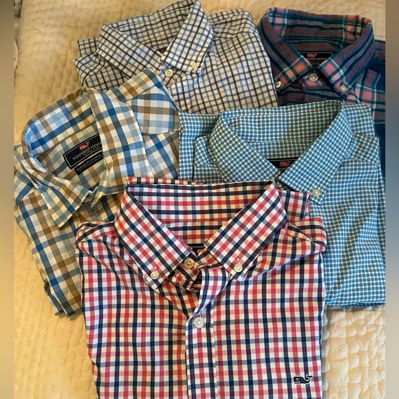 EUC/like new Vineyard Vines button front shirts; size small. Set of 5. - Picture 1 of 2